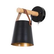 Arte Lamp A7032AP-1BK THOMAS Бра металл/дерево/кожа A7032AP-1BK