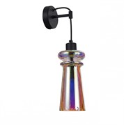 Odeon Light 4967/1W MODERN ODL23 301 матов.черный/разноцветный/металл/стекло Бра E14 1*40W PASTI 4967/1W