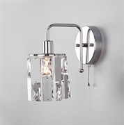 Eurosvet Бра с хрусталем 10101/1 хром/прозрачный хрусталь Strotskis a044101