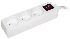 IEK Удлинитель У3К-выкл. 3 места 2Р/5метров 2х0.75мм2 10А/250 WYP10-06-03-05-K-N