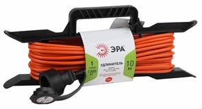 ЭРА UFx-1-2x0.75-10m-IP44 Удлинитель силовой на рамке б/з 1 гн 10м ПВС 2x0.75 Б0046820