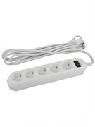 ЭРА USF-5es-5m-W Белый Сетевой фильтр базовая защита, с/з, с выкл, 5гн, 5м, ПВС, 10А Б0019738