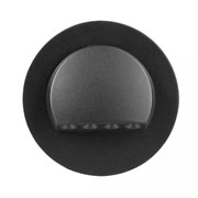 Zamel Светильник RUBI Чёрный/Хол.бел. в монт.коробку, 230V AC с датчиком движения 09-226-61