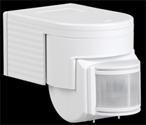 IEK Датчик движения ДД 012 белый, макс. нагрузка 1100Вт, угол обзора 180град., дальность 12м, IP44 LDD10-012-1100-001