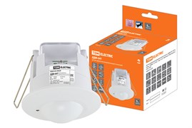 TDM Датчик движения микроволновый (точечн.) ДДМ-04Т 5,8ГГц, 65мм, 1200Вт, 10-720с, 1-8м, 3+лк, 180(сбоку)+360(сверху)гр, IP20 SQ0324-0029