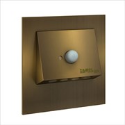 Zamel Светильник NAVI Золото/Хол.бел. в монт.коробку, 230V AC с датчиком движения 11-226-41