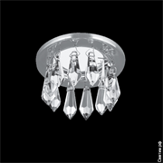 Gauss Светильник Brilliance Gu5.3 1/30 кристалл/хром PT001