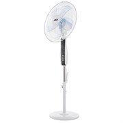 DUX Вентилятор напольный белый/синий 60 Вт, 5 лопастей, подставка круглая, д/у управление 60-0213