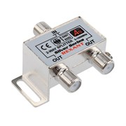 Делитель ТВ х 2 + 3шт. F "BOX" 5-1000 МГц "Silver" Rexant 05-6101