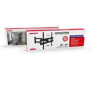 Кронштейн для телевизора 30"- 65" дюймов, наклонно-поворотный два колена серия HOME Rexant 38-0095