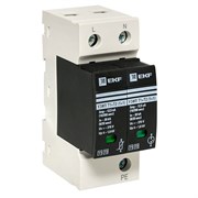 УЗИП Т1 Т2 - Iimp 12,5kA In 20kA, Uc-275В, 1+1 EKF Класс I и II (Класс 1+2, тип 1+2), устройство защиты от импульсных перенапряжений с сигнализацией для установки в частных домовладениях и на даче