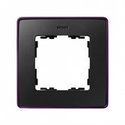 Simon 82 Detail Графит, фиолетовое основание Рамка 1-ая
