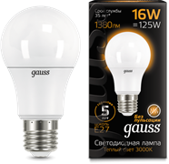 Gauss Лампа A60 16W 1440lm 3000K E27 LED 102502116