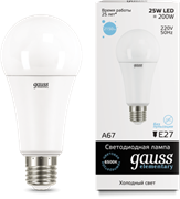 Gauss Лампа Elementary A67 25W 2150lm 6500K E27 LED 73235