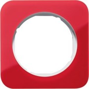 Рамка 1 местная акрил красный 10112349 Berker R1