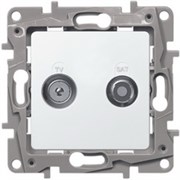 Legrand Etika белый розетка TV/SAT 2-х кабельная 672257