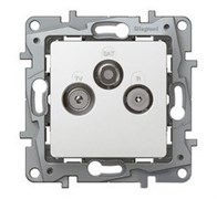 Legrand Etika белый розетка TV/SAT звезда 672256