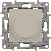 Legrand Etika слоновая кость светорегулятор поворотный, 300Вт, без нейтрали 672319