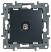 Legrand Etika антрацит розетка TV оконечная 672665
