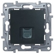 Legrand Etika антрацит розетка компьютерная 1-ая RJ45, категория 5е UTP 672641