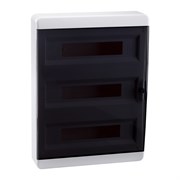 Корпус пластиковый Навесной OptiBox P-BNK-2-54-IP41 Прозрачная черная дверь Корпус пластиковый Навесной OptiBox P-BNK-2-54-IP41 Прозрачная черная дверь