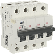IEK ARMAT Автоматический выключатель M06N 4P C 10А AR-M06N-4-C010