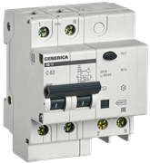 IEK GENERICA Диф. автомат АД12 2Р 63А 300мА MAD15-2-063-C-300