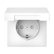 Systeme Electric ArtGallery Лотос Розетка с заземл. со шторк. с крышк., 16А, IP20,  механизм, быстрозажим. клем. GAL001346S
