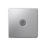 ArtGallery Алюминий TV Розетка проходная 4DB, механизм GAL000392