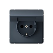 Systeme Electric ArtGallery Грифель Розетка с заземл. со шторк. с крышк., 16А, IP20,  механизм, быстрозажим. клем. GAL000746S