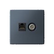 ArtGallery Грифель Розетка двойная ТВ + компьютерная RJ45, кат. 5Е GAL000789