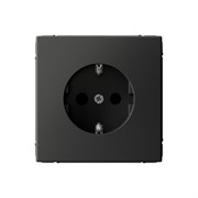 Systeme Electric ArtGallery Базальт Розетка с заземлением со шторками, 16А, механизм, быстрозажим. клем. GAL001445S