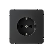 Systeme Electric ArtGallery Карбон Розетка с заземлением, 16А, механизм, быстрозажим. клем. GAL001043S