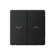 Systeme Electric ArtGallery Карбон Выключатель 2-клавишный для жалюзи, 2х сх.4, 10А, механизм, быстрозажим. клем. GAL001019S