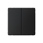 Systeme Electric ArtGallery Карбон Выключатель 2-клавишный, 10АХ, механизм, быстрозажим. клем. GAL001051S