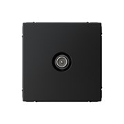 ArtGallery Карбон TV Розетка проходная 4DB, механизм GAL001092