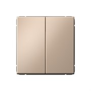 Systeme Electric ArtGallery Песочный Переключатель 2-клавишный, 10АХ, механизм, быстрозажим. клем. GAL001265S