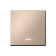 ArtGallery Песочный Выключатель 1-клавишный с подсветкой, сх.1а, 10АХ, механизм GAL001213