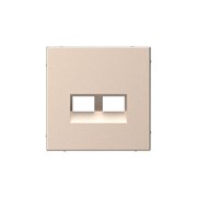 Systeme Electric ArtGallery Песочный Накладка двойная для информационных функций типа Keystone GAL001290