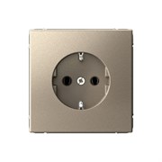 Systeme Electric ArtGallery Шампань Розетка с заземлением, 16А, механизм, быстрозажим. клем. GAL000543S