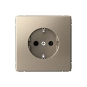 Systeme Electric ArtGallery Шампань Розетка с заземлением со шторками, 16А, механизм, быстрозажим. клем. GAL000545S