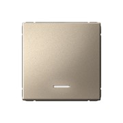 Systeme Electric ArtGallery Шампань Выключатель 1-клавишный с подсветкой, 10АХ, механизм, быстрозажим. клем. GAL000513S