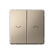 Systeme Electric ArtGallery Шампань Выключатель 2-клавишный для жалюзи, 2х сх.4, 10А, механизм, быстрозажим. клем. GAL000519S