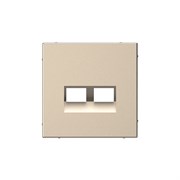 Systeme Electric ArtGallery Шампань Накладка двойная для информационных функций типа Keystone GAL000590