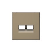 Systeme Electric ArtGallery Мокко Накладка двойная для информационных функций типа Keystone GAL000690