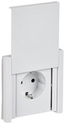IEK FORTE&PIANO Белый Розетка с/з со шт с крышкой винтовое крепление 16А IP44 FP221 FP-R16-16-44-K01