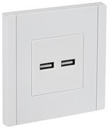 IEK FORTE&PIANO Белый Розетка USB A+A 3,1А FP249 FP-U21-D31-K01