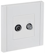 FORTE&PIANO Роз. двойная TV+SAT FP238 бел. IEK FP-AF20-O-K01