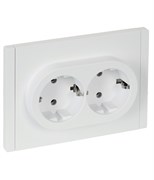 FORTE&PIANO Роз. 2-я с з/к без з/ш б/к 16А FP224 бел. IEK FP-R21-16-1-K01