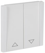 IEK FORTE&PIANO Белый Выключатель жалюзи 10А FP211 FP-V15-0-10-1-K01
